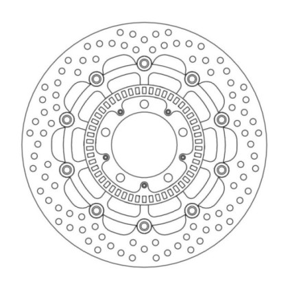 Moto-Master Halo Brakedisc front Kawasaki: ER-6F/ABS, Versys/ABS, Z750/R/ABS inc