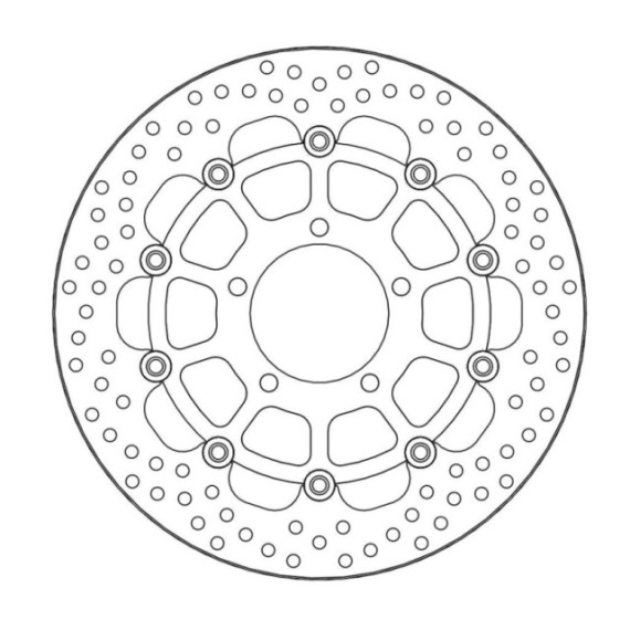 Moto-Master Halo Brakedisc front Kawasaki: ZX-10R Ninja/ABS, GTR1400/ABS, ZZR140