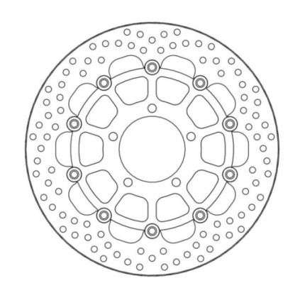 Moto-Master Halo Brakedisc front Kawasaki: ZX-10R Ninja/ABS, GTR1400/ABS, ZZR140