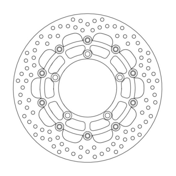 Moto-Master Halo Brakedisc front Suzuki: GSR600/750/ABS, DL650 V-strom/ABS, GSF6