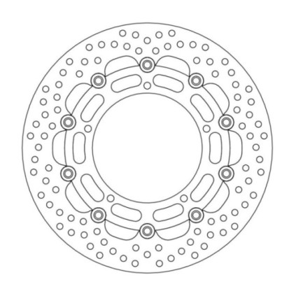 Moto-Master Halo Brakedisc front Yamaha: YZF R6, FZ6, FZ6 600 Fazer/ABS, MT-03, 