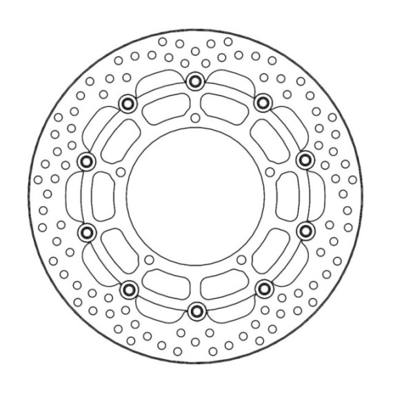 Moto-Master Halo Brakedisc front Yamaha: YZF R1, FZ1/ABS, FZ1 Fazer/ABS, V-max 1