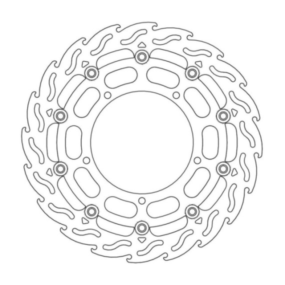 Moto-Master Flame Brakedisc front left Yamaha: YZF R1 TC