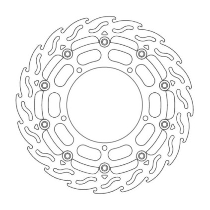 Moto-Master Flame Brakedisc front left Yamaha: YZF R1 TC