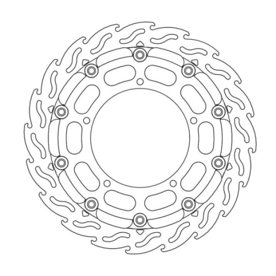 Moto-Master Racing Flame Brakedisc front left Yamaha: YZF R1 TC