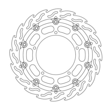 Moto-Master Racing Flame Brakedisc front left Yamaha: YZF R1 TC