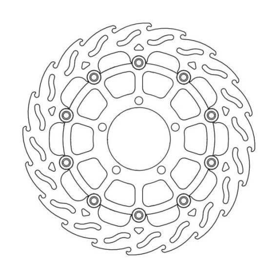 Moto-Master Flame Brakedisc front left Triumph: Tiger 800, Explorer