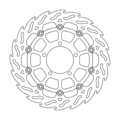 Moto-Master Flame Brakedisc front left Triumph: Tiger 800, Explorer