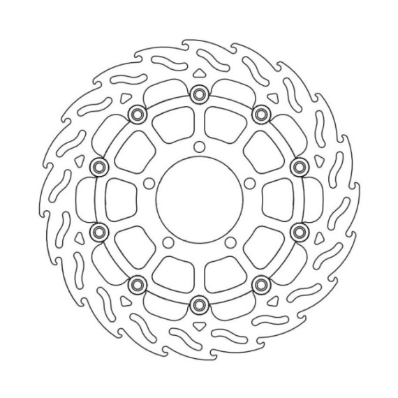 Moto-Master Flame Brakedisc front right Triumph: Tiger 800, Explorer