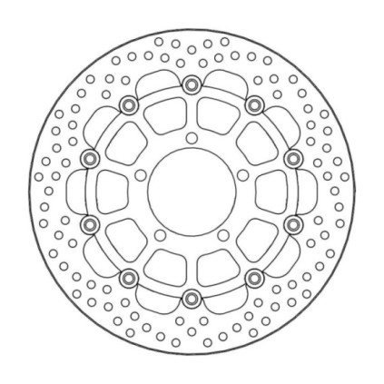 Moto-Master Halo Brakedisc front Triumph Tiger 800, Trophy 1215