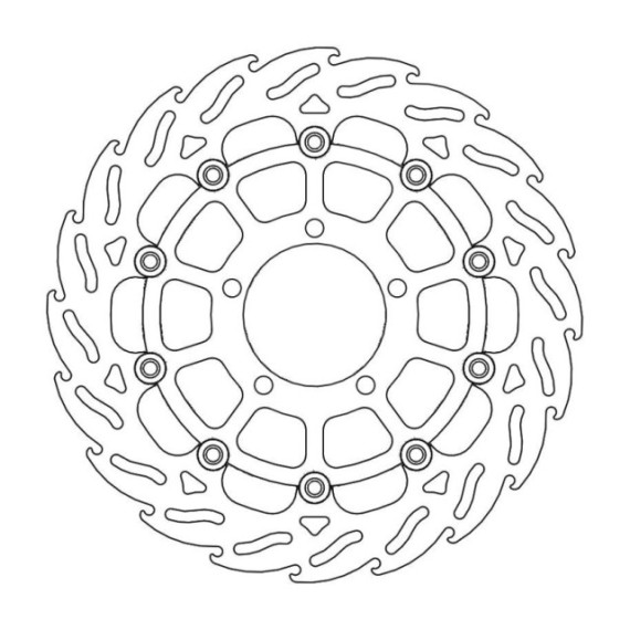 Moto-Master Flame Brakedisc front left Triumph: Daytona 675 ABS
