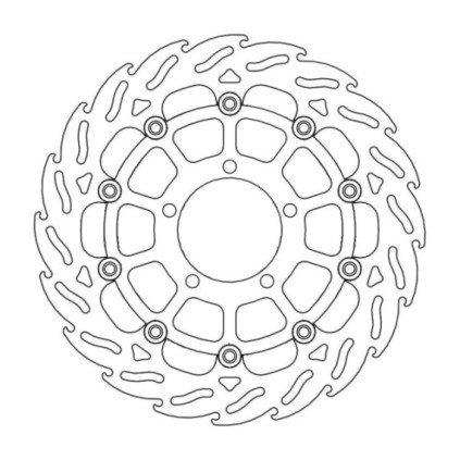 Moto-Master Flame Brakedisc front left Triumph: Daytona 675 ABS