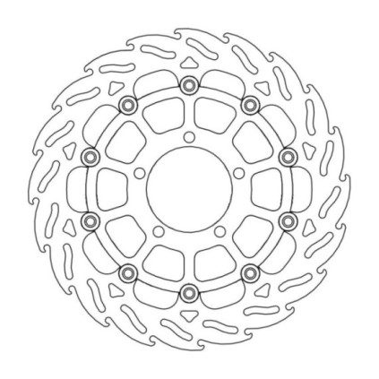 Moto-Master Flame Brakedisc front right Triumph: Daytona 675 ABS