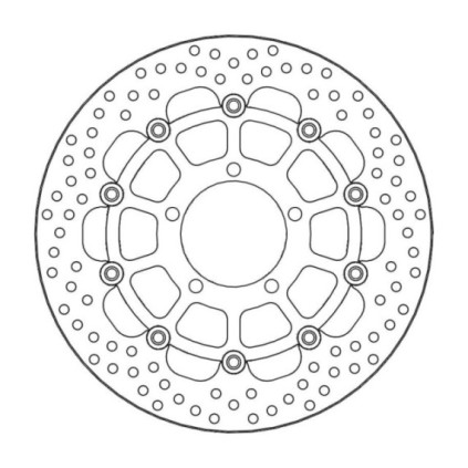 Moto-Master Halo Brakedisc front Triumph: Daytona 675 ABS