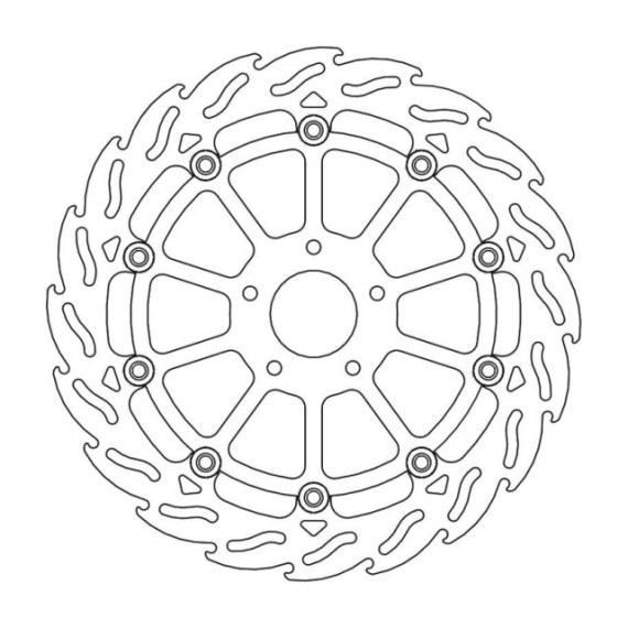 Moto-Master Flame Brakedisc front left KTM: 690 Duke R ABS