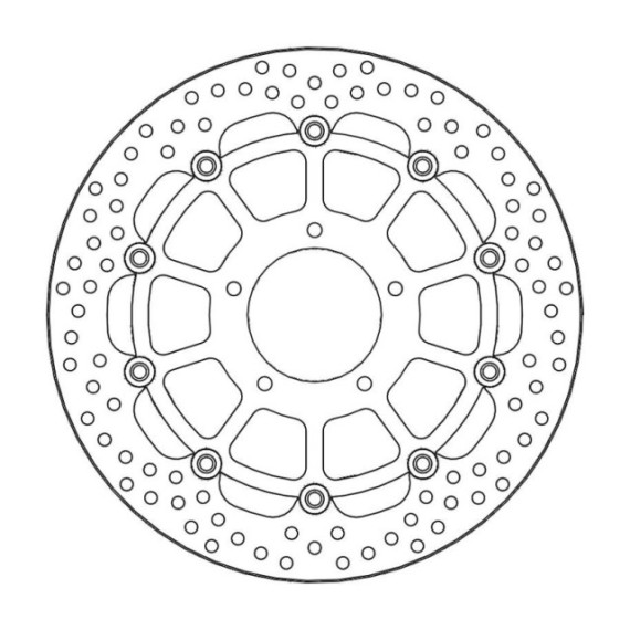 Moto-Master Halo Brakedisc front right MV Agusta: F3, Brutale 675, Brutale 800, 