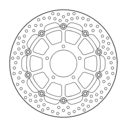 Moto-Master Halo Brakedisc front right MV Agusta: F3, Brutale 675, Brutale 800, 