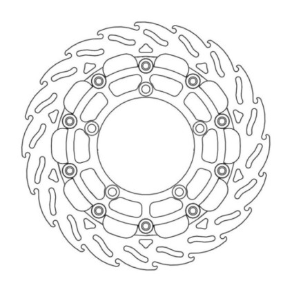 Moto-Master Racing Flame Brakedisc front right Suzuki: DL 650 ABS, GS 600 ABS