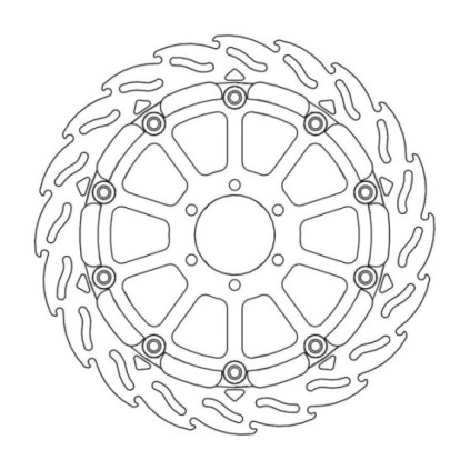 Moto-Master Racing Flame Brakedisc front right BMW: HP4