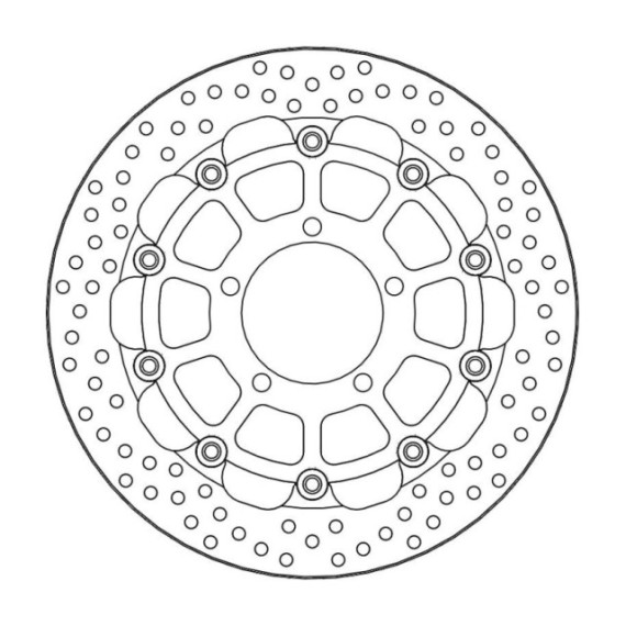 Moto-Master Racing Halo Brakedisc front 5,5mm Triumph: Daytona 675 ABS