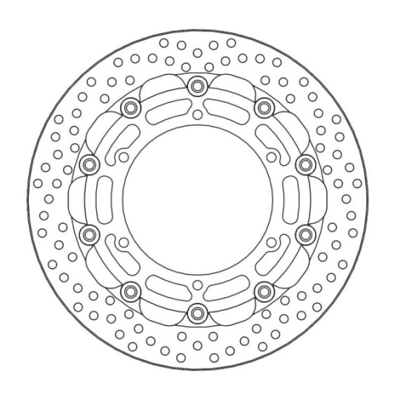 Moto-Master Racing Halo Brakedisc front 5,5mm Yamaha: YZF R1-R6, V-Max