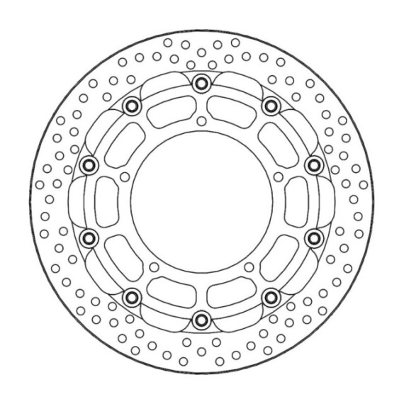 Moto-Master Racing Halo Brakedisc front 5,5mm Yamaha: YZF R1