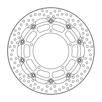 Moto-Master Racing Halo Brakedisc front 5,5mm Yamaha: YZF R1