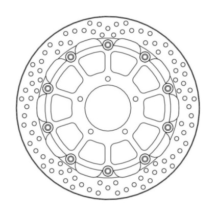 Moto-Master Racing Halo Brakedisc front MV Agusta: F3, Brutale 675, Brutale 800,