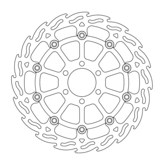 Moto-Master Flame Brakedisc front KTM: RC125/200/390, Duke 125/200/390
