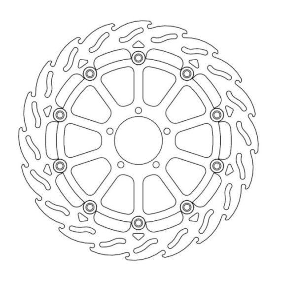 Moto-Master Flame Brakedisc front left KTM: 1290 Superduke