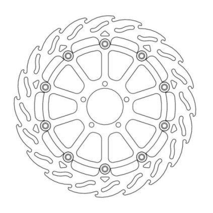 Moto-Master Flame Brakedisc front left KTM: 1290 Superduke