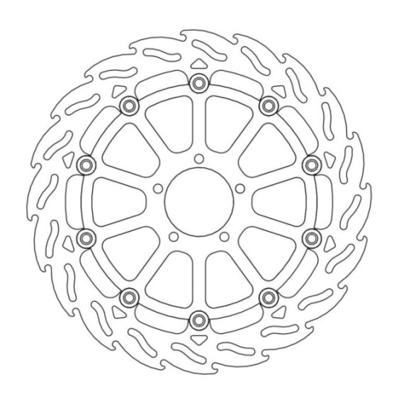 Moto-Master Flame Brakedisc front right KTM: 1290 Superduke