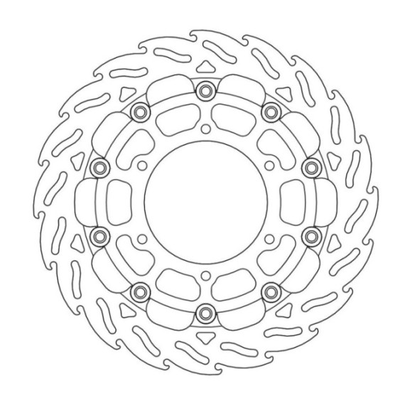 Moto-Master Racing Flame Brakedisc front right Suzuki: GSX-S1000(F)