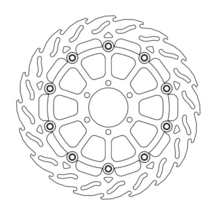 Moto-Master Flame Brakedisc front left Ducati: Monster 620/695, Monster 800 S2R,