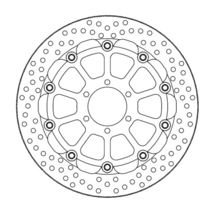 Moto-Master Racing Halo Brakedisc front Ducati: Monster 620/695, Monster 800 S2R