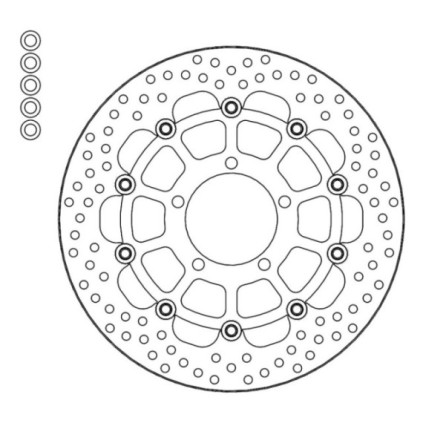 Moto-Master Halo Brakedisc front left Triumph: Bonneville