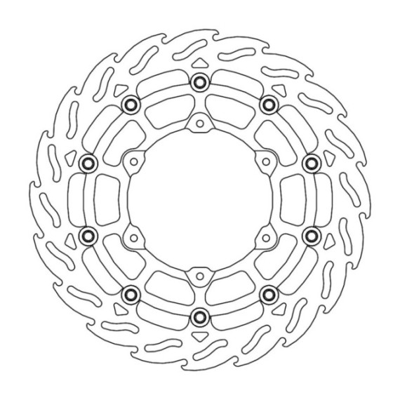 Moto-Master Flame Brakedisc front left KTM: 690 SMCR