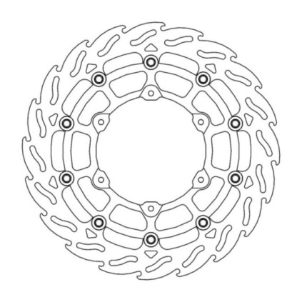 Moto-Master Flame Brakedisc front left KTM: 690 SMCR