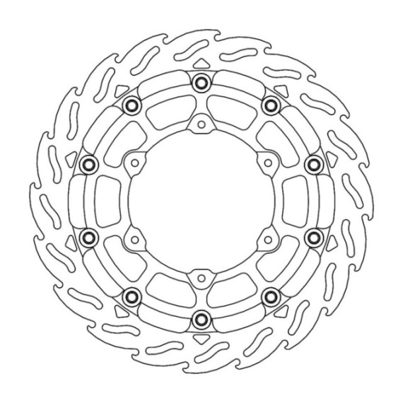 Moto-Master Racing Flame Brakedisc front left KTM: 690 SMCR