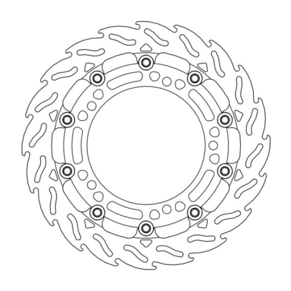 Moto-Master Racing Flame Brakedisc front right Kawasaki: Z650/900, Ninja 650 201