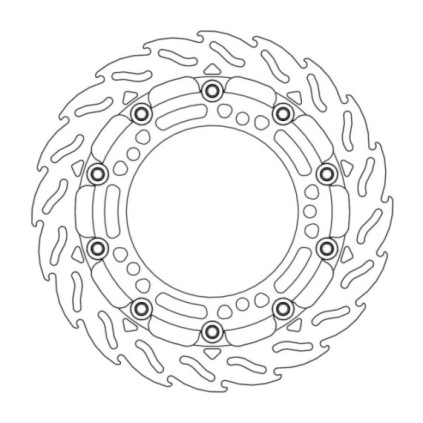 Moto-Master Racing Flame Brakedisc front right Kawasaki: Z650/900, Ninja 650 201
