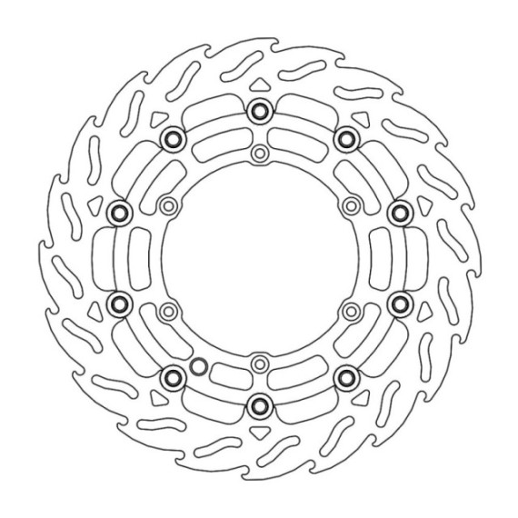 Moto-Master Supermoto Racing Flame Brakedisc front KTM/Husqvarna Ø300mm