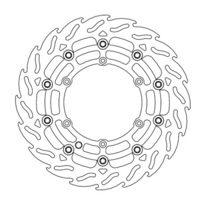 Moto-Master Supermoto Racing Flame Brakedisc front KTM/Husqvarna Ø300mm