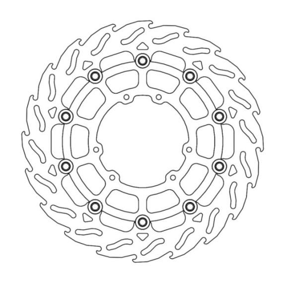 Moto-Master Supermoto Racing Flame Brakedisc front Honda Ø300mm