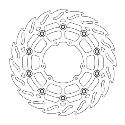 Moto-Master Supermoto Racing Flame Brakedisc front Honda Ø300mm