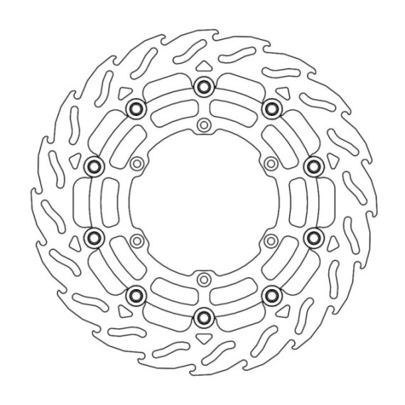 Moto-Master Supermoto Racing Flame Brakedisc front Yamaha Ø300mm