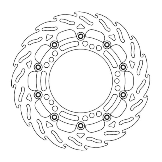 Moto-Master Flame Brakedisc front left Kawasaki: Ninja 400 