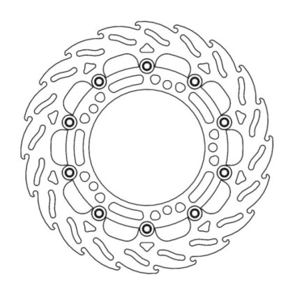 Moto-Master Flame Brakedisc front left Kawasaki: Ninja 400 