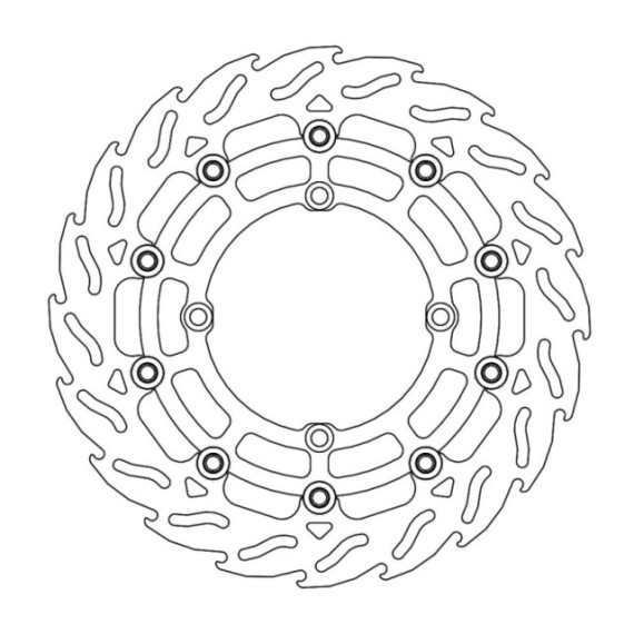 Moto-Master Supermoto Racing Flame Brakedisc front Suzuki Ø300mm
