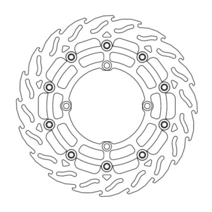 Moto-Master Supermoto Racing Flame Brakedisc front Suzuki Ø300mm